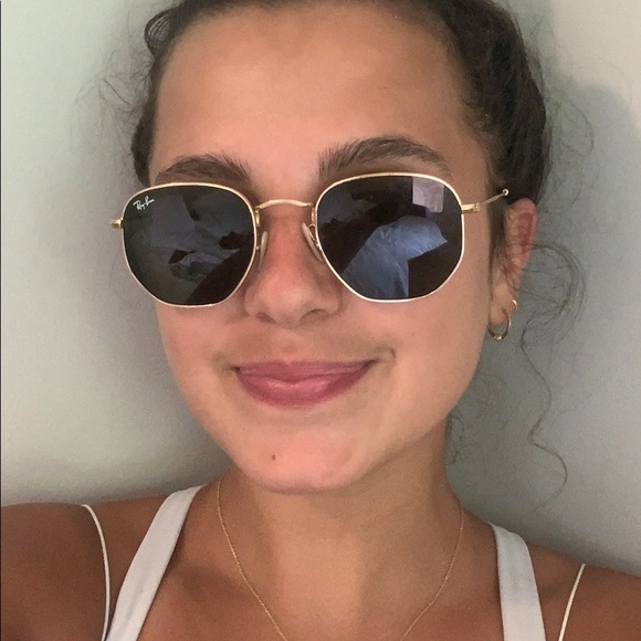 Ray-Ban Accessories - Hexagonal Gold & Black Ray-Bans